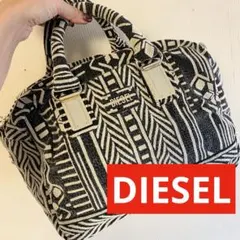 DIESEL トートバッグ モノトーン 総柄
