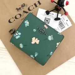 ★ 限定品 新品 COACH コーチ 折り財布 花柄
