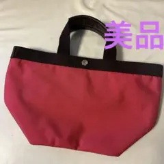 【美品】エルベシャプリエ トートバッグ　707C フューシャ、モカのサムネイル