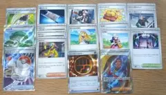 ポケモンカード　汎用サポートグッズまとめ売り ラムダ ヒカリ トウコ カナリイ