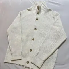 【ユニクロ】UNIQLO /ニット/スフレヤーンスタンドカラーカーディガン