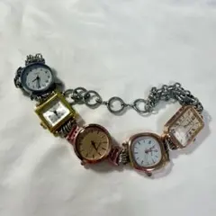 カラフルな時計ネックレス