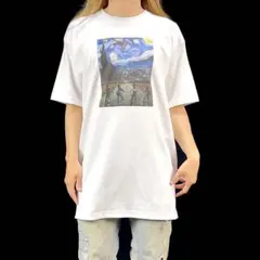 新品 ゴッホ 星月夜 ストレンジャーシングス 海外SFドラマ パロディ Tシャツ