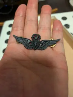 ガチ実物】当時物 陸上自衛隊 航空科 徽章・部隊章 2種セット ウイング 