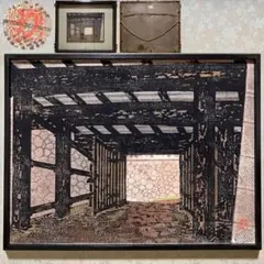 希少 山本力吉 金沢城石川門 肉筆 絵画 額装 時代物 山本力吉 金沢城石川門 肉筆 絵画 額装 時代物 - メルカリ