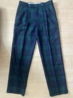80s-90s 英国製　タータンチェックスラックス