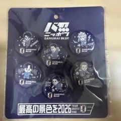 SAMURAI BLUE 缶バッジ 6種セット 3COINS