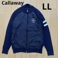 Callaway キャロウェイ ニット ジップジャケット ネイビー LL