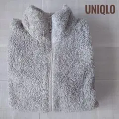UNIQLO ユニクロ　フリースフルジップジャケット グレー　古着 衣装に