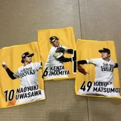 ソフトバンクホークス 限定応援タオル３枚セット