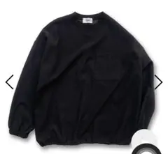 premium slab pullover / black