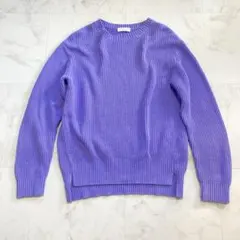 BEAUTY&YOUTH コットン100%ニット F ラベンダー 春