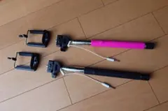 自撮り棒 モノポッド 2本セットのサムネイル