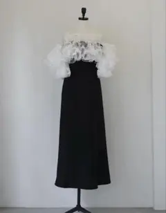 新品✴︎acka✴︎organdy frill dress✴︎black✴︎2 - メルカリ