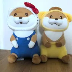 可愛い嘘のカワウソ×サンリオキャラクターズ BIGぬいぐるみ　キティ&プリン＊