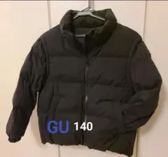 GU ヒートパデッド2WAYブルゾン 140 ブラック