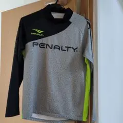 160サイズ PENALTY 長袖ピステ グレー/ブラック/ライム