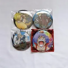 ワンピース 輩缶バッジ 10弾 beast ロー・ベポ・ペンギン＆シャチ