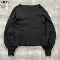 フレイアイディー【F】ニットウェア セーター クロップド Vネック バルーン袖