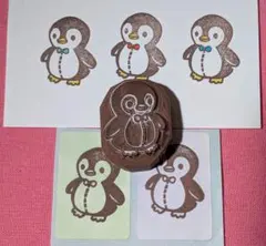 消しゴムはんこ ハンドメイド ほぼ日手帳 ペンギン