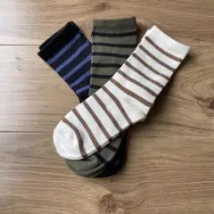 gap ギャップ 靴下　ボーダー　3足　セット