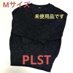 PLST Mサイズ ラメ入りニットセーター