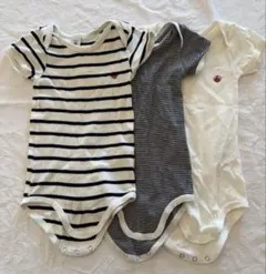 プチバトー ボディスーツセット 18M