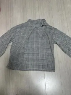値下げ♡DURAS チェック柄 長袖シャツ F グレーのサムネイル