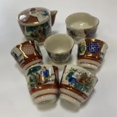 お宝うー特価』 九谷 庄三 宗吉 『本金 御煎茶器』 お茶茶碗 湯冷まし