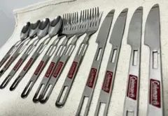 【希少】コールマン　カトラリー　スプーン　フォーク　ナイフ　各4本セット　廃盤品