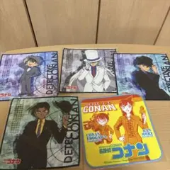 名探偵コナン ミニタオル 5枚セット　おまけ付き