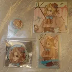 第五人格★カフェ★ビリヤードプレイヤー★バッジ★クリアカード★コースター