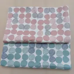 ドットパターン コットン生地