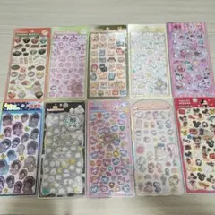 【正規品】ボンボンドロップシール 和柄 しずくちゃん プチドロ ミッキー10枚