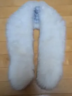 振袖ファーショール ホワイト　リアルファー
