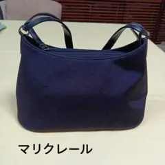 marie claireマリクレール　冠婚葬祭ブラック ナイロン ハンドバッグ