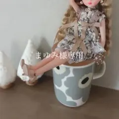 まゆみ様専用 ラスト1点 ミルクティーイチゴ ショルダーバッグ 22cmドール