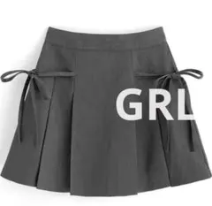 GRL グレイル リボンプリーツミニスカート[gn196]