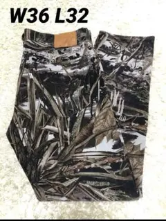リーバイス　プレミアム　502 コーデュロイ　リアルツリー　カモ　／ 501