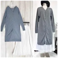 新品ROPE2点セットアップニットトップスプリーツスカートカーディガンワンピース