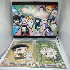 鬼滅の刃　リアル謎解きゲーム 玩具店に潜む鬼を討て! 特典ポスカ　４点