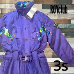 【新品タグ付】ROY club レトロ スキーウェア 3S 紫 80s 90s