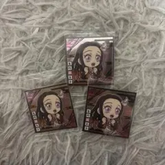 鬼滅の刃　ウエハース　ディフォルメシール　竈門禰豆子 ステッカー 3枚セット