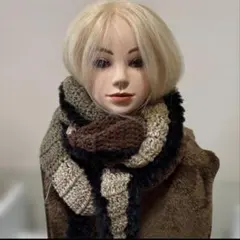 手編み　ソフィーマフラー