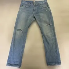 Lee リー RIDERS クロップド デニム テーパード ブルー 28 日本製のサムネイル