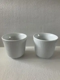 ロイヤルコペンハーゲンROYAL ロイヤルコペンハーゲンホワイトボウル2個セット COPENHAGEN オーバル ブルーパルメッテ 食器