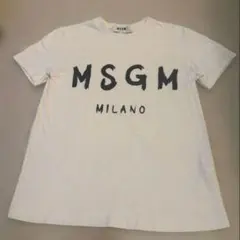 MSGM MILANO ロゴ Tシャツ ホワイト Sサイズ 白 半袖のサムネイル
