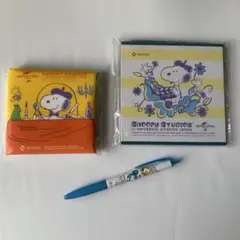 新品未使用 スヌーピー マイクロファイバータオル クッキングペーパー ボールペン