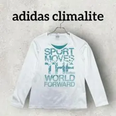 adidas climalite アディダス ロンT スポーツ (М) ホワイト