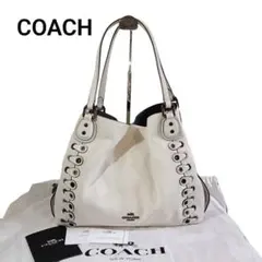 COACH Edie toteBag Y2K White leather
